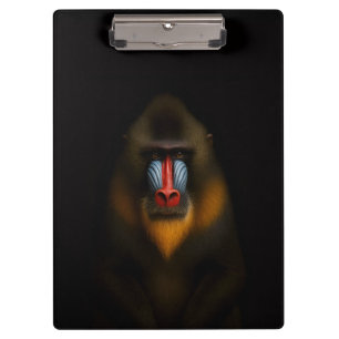 Black 4 Luxe Clipboard, Mandrill Monkey Clipboard