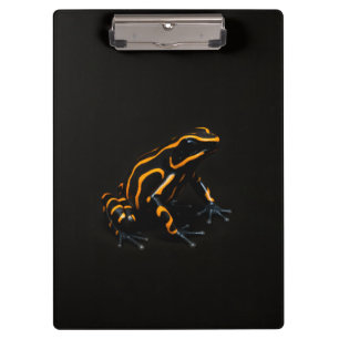 Black 4 Luxe Clipboard, Orange Black Frog Clipboard