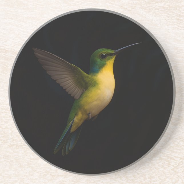 Black 4 Luxe Coaster with Flying Bird (Front)