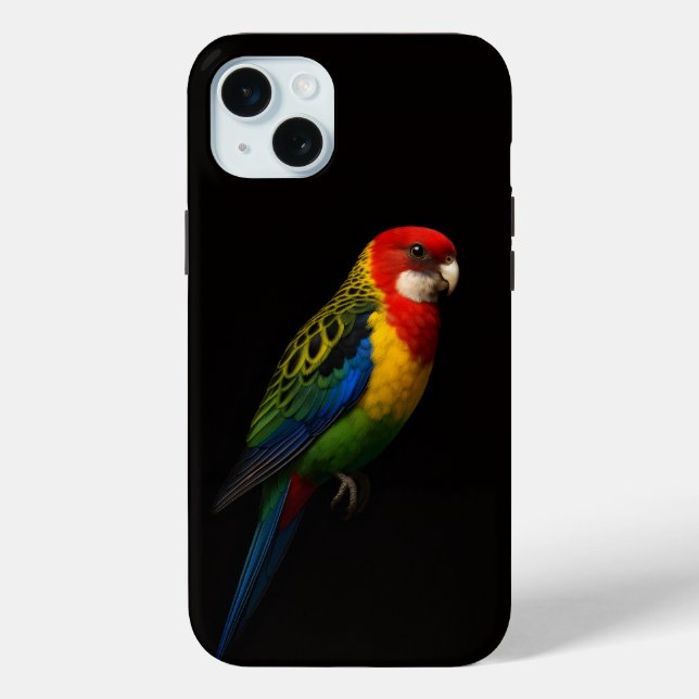 Black 4 Luxe, Eastern Rosella Parrot Case-Mate iPhone Case (Back)