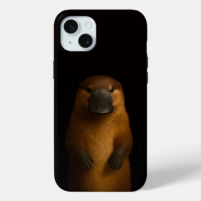 Black 4 Luxe, Elegant Platypus iphone 15 Plus Case-Mate iPhone Case (Back)