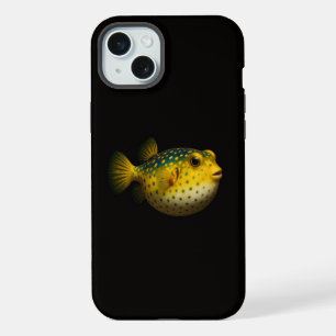 Black 4 Luxe, Exotic Yellow Putterfish iPhone 15 Plus Case