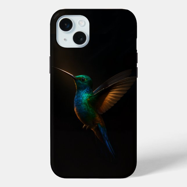 Black 4 Luxe, Flying Hummingbird Case-Mate iPhone Case (Back)