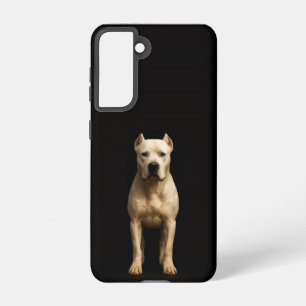 Black 4 Luxe  Galaxy S21 Case, Bold Dogo Argentino Samsung Galaxy Case