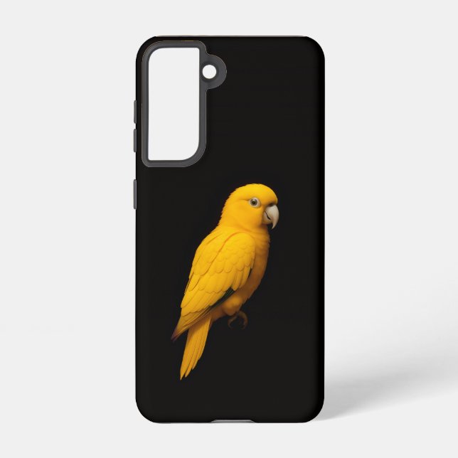 Black 4 Luxe  Galaxy S21 Case, Golden Parakeet Samsung Galaxy S21 Case (Back)