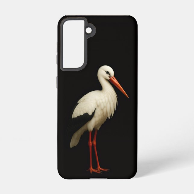 Black 4 Luxe  Galaxy S21 Case, Graceful Stork Samsung Galaxy S21 Case (Back)