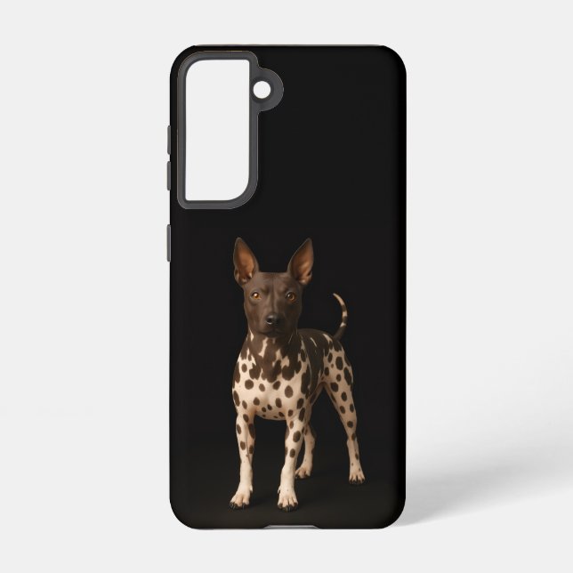 Black 4 Luxe  Galaxy S21 Case, Hairless Terrier Samsung Galaxy S21 Case (Back)