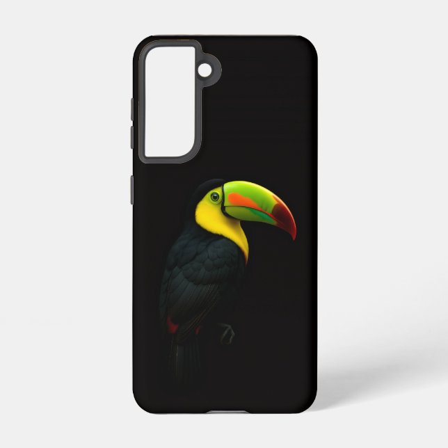 Black 4 Luxe  Galaxy S21 Case, Keel Billed Tucan Samsung Galaxy S21 Case (Back)