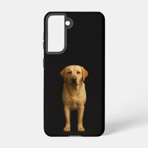Black 4 Luxe  Galaxy S21 Case, Minimalist Labrador Samsung Galaxy Case