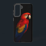 Black 4 Luxe  Galaxy S21 Case, Scarlet Parrot Samsung Galaxy Case<br><div class="desc">Add a touch of tropical elegance to your everyday tech with our Black 4 Luxe Samsung Galaxy S21 Case featuring a Scarlet Parrot in radiant colour. Designed with meticulous attention to detail, this striking composition showcases the vivid beauty of a scarlet parrot, its feathers glowing in brilliant shades of red,...</div>