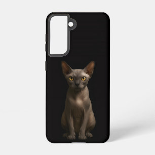 Black 4 Luxe Galaxy S21 Case, Sphynx Cat Samsung Galaxy Case