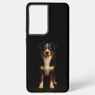 Black 4 Luxe Galaxy S21 Plus, Aussie Shepherd Samsung Galaxy Case