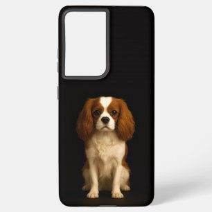 Black 4 Luxe Galaxy S21 Plus, Cavalier Spaniel Samsung Galaxy Case