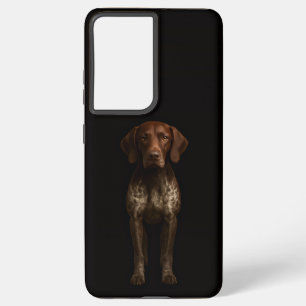 Black 4 Luxe Galaxy S21 Plus, German Pointer Samsung Galaxy Case