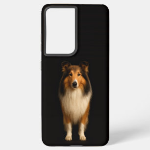 Black 4 Luxe Galaxy S21 Plus, Loyal Collie Samsung Galaxy Case