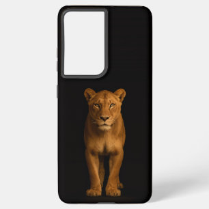 Black 4 Luxe Galaxy S21 Plus, Noble Lioness Samsung Galaxy Case