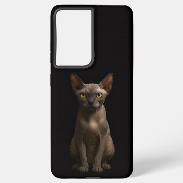 Black 4 Luxe Galaxy S21 Plus, Sphynx Cat Samsung Galaxy S21+ Case (Back)