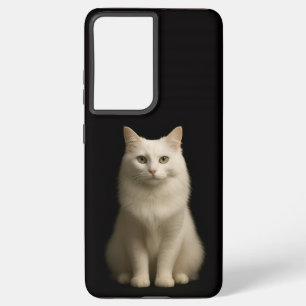 Black 4 Luxe Galaxy S21 Plus, Turkish Angora Cat Samsung Galaxy Case