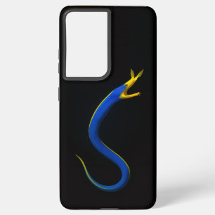 Black 4 Luxe Galaxy S21 Ultra, Blue Ribbon Eel Samsung Galaxy Case