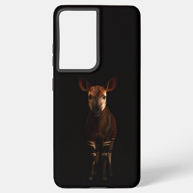 Black 4 Luxe Galaxy S21 Ultra, Forest Okapi Samsung Galaxy S21 Ultra Case (Back)