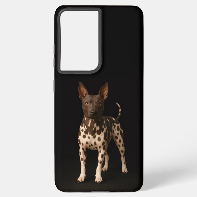 Black 4 Luxe Galaxy S21 Ultra, Hairless Terrier Samsung Galaxy S21 Ultra Case (Back)
