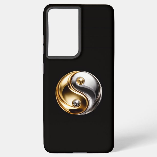 Black 4 Luxe Galaxy S21 Ultra, Harmony Yin Yang Samsung Galaxy S21 Ultra Case (Back)