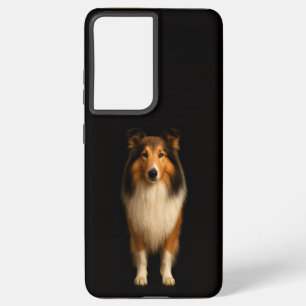 Black 4 Luxe Galaxy S21 Ultra, Loyal Collie Samsung Galaxy Case