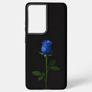 Black 4 Luxe Galaxy S21 Ultra, Midnight Blue Rose Samsung Galaxy Case