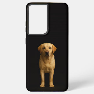 Black 4 Luxe Galaxy S21 Ultra, Minimalist Labrador Samsung Galaxy Case