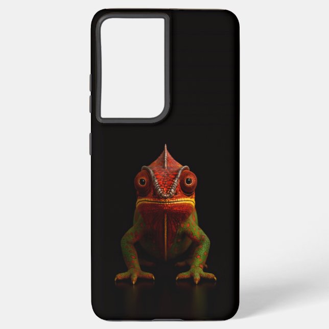 Black 4 Luxe Galaxy S21 Ultra, Panther Chameleon Samsung Galaxy S21 Ultra Case (Back)