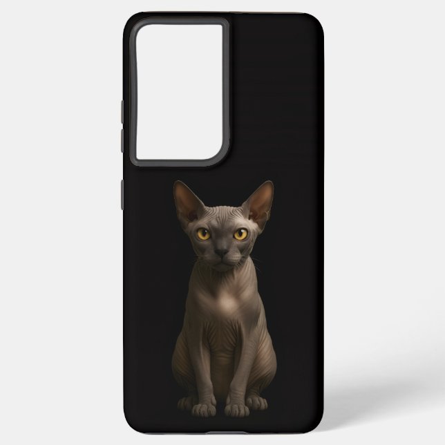 Black 4 Luxe Galaxy S21 Ultra, Sphynx Cat Samsung Galaxy S21 Ultra Case (Back)
