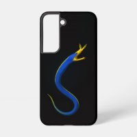 Black 4 Luxe Galaxy S22 Case, Blue Ribbon Eel