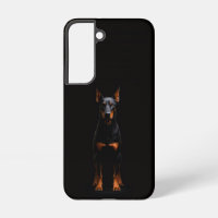 Black 4 Luxe Galaxy S22 Case, Guardian Doberman