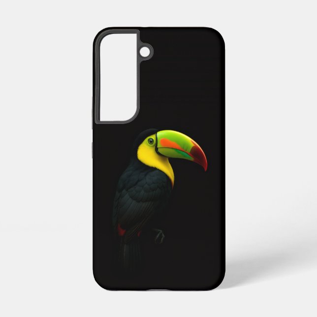 Black 4 Luxe Galaxy S22 Case, Keel Billed Tucan Samsung Galaxy S22 Case (Back)