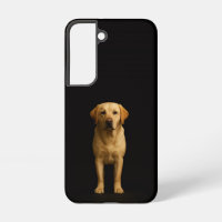 Black 4 Luxe Galaxy S22 Case, Minimalist Labrador