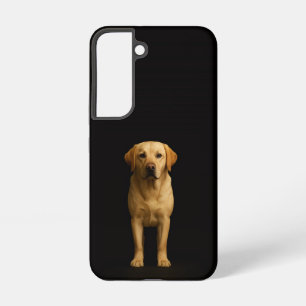 Black 4 Luxe Galaxy S22 Case, Minimalist Labrador Samsung Galaxy Case