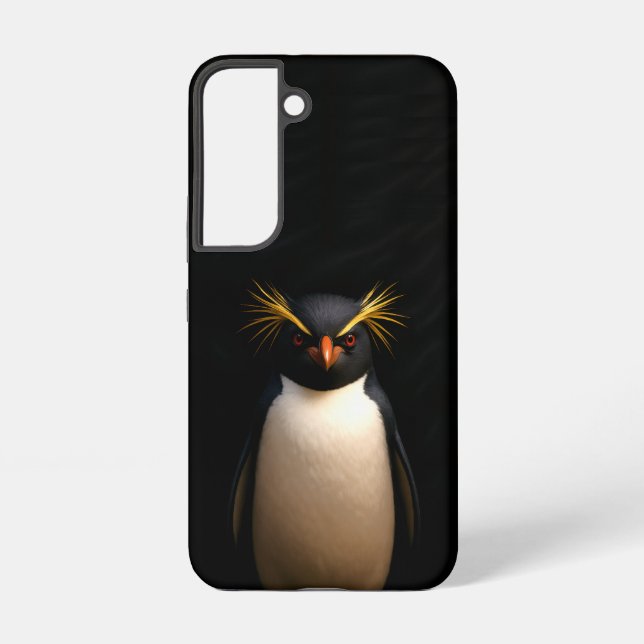 Black 4 Luxe Galaxy S22 Case, Rockhopper Penguin Samsung Galaxy S22 Case (Back)