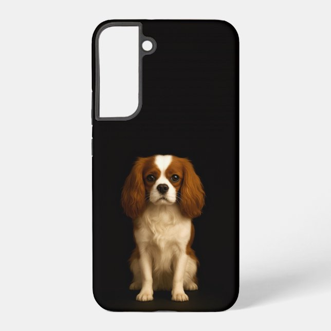 Black 4 Luxe Galaxy S22 Plus, Cavalier Spaniel Samsung Galaxy S22+ Case (Back)