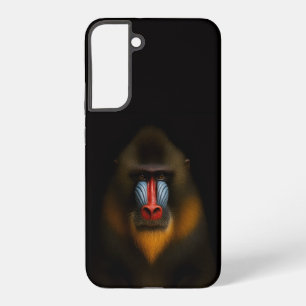 Black 4 Luxe Galaxy S22 Plus, Mandrill Monkey Samsung Galaxy Case