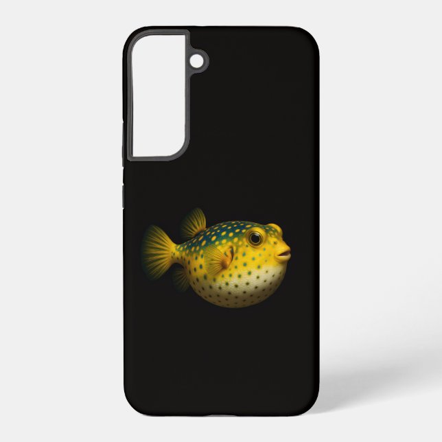 Black 4 Luxe Galaxy S22 Plus, Putterfish Samsung Galaxy S22+ Case (Back)