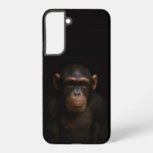 Black 4 Luxe Galaxy S22 Plus, Serene Chimpanzee Samsung Galaxy Case