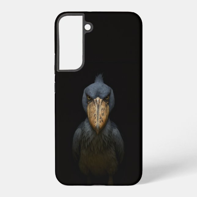 Black 4 Luxe Galaxy S22 Plus, Shoebill Exotic Bird Samsung Galaxy S22+ Case (Back)