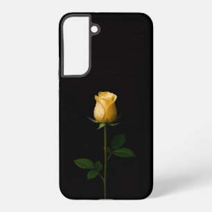Black 4 Luxe Galaxy S22 Plus, Sunlit Yellow Rose Samsung Galaxy Case
