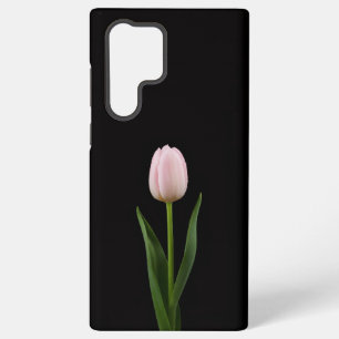 Black 4 Luxe Galaxy S22 Ultra, Blush Pink Tulip Samsung Galaxy Case