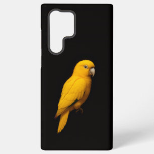 Black 4 Luxe Galaxy S22 Ultra, Golden Parakeet Samsung Galaxy Case