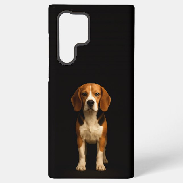 Black 4 Luxe Galaxy S22 Ultra, Kind Beagle Samsung Galaxy S22 Ultra Case (Back)