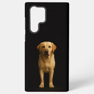 Black 4 Luxe Galaxy S22 Ultra, Minimalist Labrador Samsung Galaxy Case