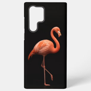 Black 4 Luxe Galaxy S22 Ultra, Pink Flamingo Samsung Galaxy Case