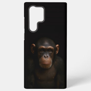 Black 4 Luxe Galaxy S22 Ultra, Serene Chimpanzee Samsung Galaxy Case