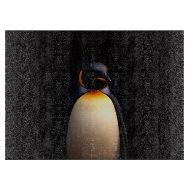 Black 4 Luxe Glass board Emperor Penguin (Front)